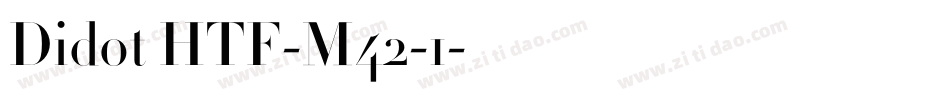 Didot HTF-M42-1字体转换